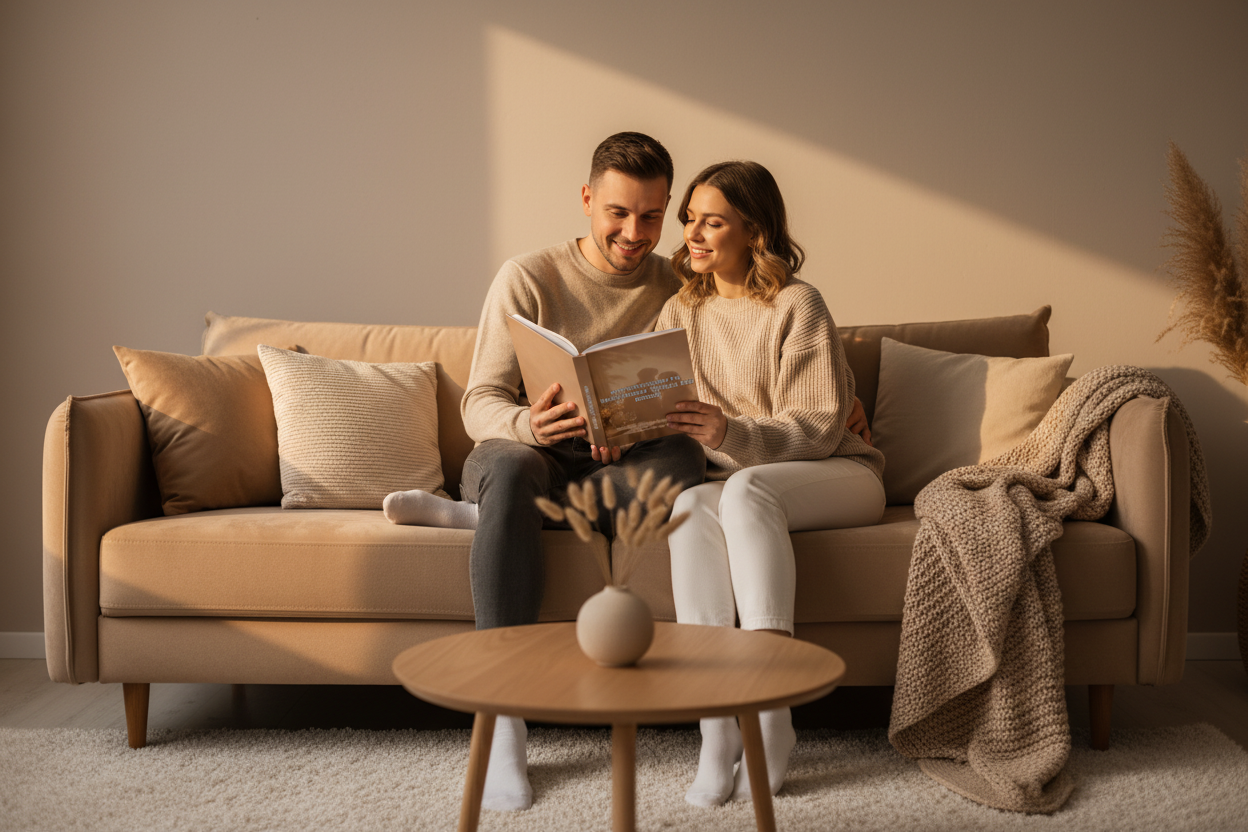 Para czytająca ebook razem